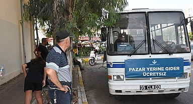 Torbalı'da Tepeköy Mahallesi semt pazarı, geçici olarak Muratbey Mahallesi'ne taşındı 