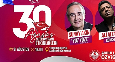 Yenişehir Belediyesi, Sunay Akın ve Ali Altay'ı Mersinlilerle buluşturuyor