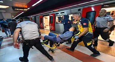 ABB ve Kızılay'dan metroda ilk yardım tatbikatı