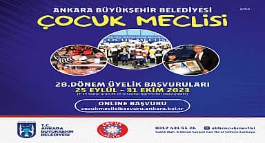 Ankara Büyükşehir Çocuk Meclisi yeni üyelerini bekliyor