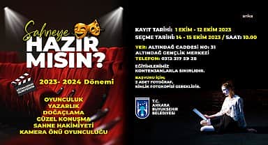 Ankara Büyükşehir'in "Sahneye Hazır Mısın" projesi devam ediyor