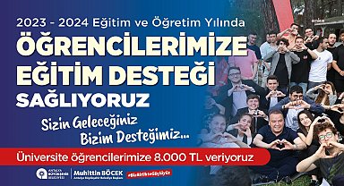 Antalya Büyükşehir'den üniversite öğrencilerine 8 bin TL eğitim desteği