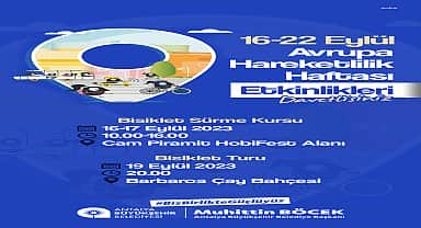 Antalya'da Avrupa hareketlilik haftası etkinlikleri başlıyor
