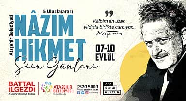 Ataşehir'de "5. Uluslararası Nâzım Hikmet Şiir Günleri" başlıyor