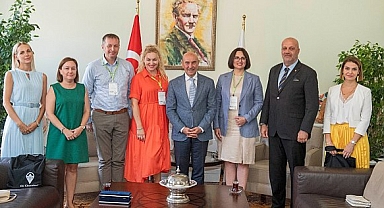 Başkan Tunç Soyer Ukrayna heyetini ağırladı