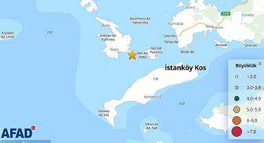 Bodrum'da Ege Denizi açıklarında deprem