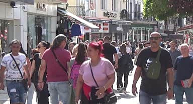 Bulgarlar tatil gününde Edirne'ye akın etti