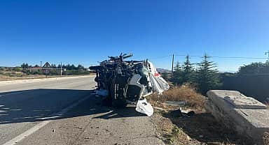 Burdur'da meydana gelen trafik kazasında bir kişi hayatını kaybetti