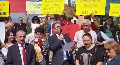 CHP Rize il örgütünden zam protestosu: "Artık geçinemeyecek haldeyiz"