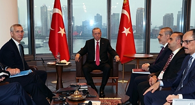 Cumhurbaşkanı Erdoğan, New York'ta NATO Genel Sekreteri Stoltenberg ile görüştü