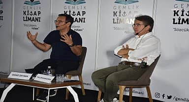 Deniz Zeyrek ve Yalçın Karatepe, Gemlik Kitap Limanı'na konuk oldu 