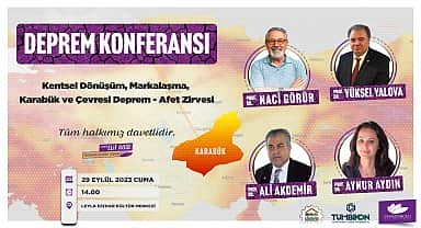 Deprem- afet zirvesi Safranbolu'da başlıyor