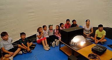 Eskişehir Çifteler'de çocuklara uzay yolculuğu