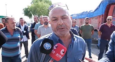 Eskişehir şeker fabrikası nakliyecileri düşük ücretlere tepki gösterdi