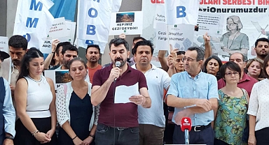 Gezi davası kararı, İzmir'de TMMOB tarafından protesto edildi