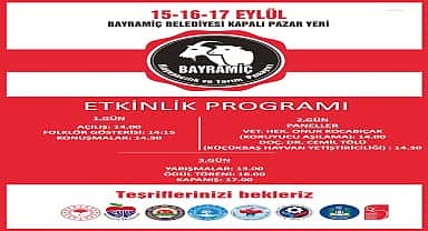 Hayvancılık ve tarım panayırı Bayramiç'te başlıyor