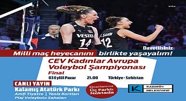 Kadıköy'de A Milli Kadın Voleybol Takımı'nın Sırbistan ile oynayacağı final maçı için üç dev ekran kurulacak 