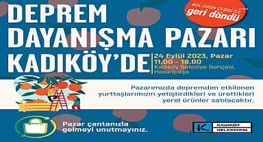 Kadıköy, depremzede çiftçilerle dayanışmaya devam ediyor
