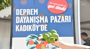 Kadıköylüler, depremzede çiftçilerin ürünlerine yoğun ilgi gösterdi