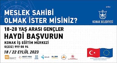 Konaklı gençlere önce eğitim sonra iş
