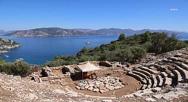 Marmaris'te Amos Antik Kenti kazıları devam ediyor