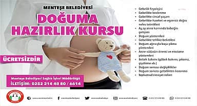 Menteşe Belediyesi'nden doğuma hazırlık kursu