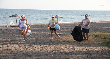 Mezitli'de sahil temizliği düzenlendi