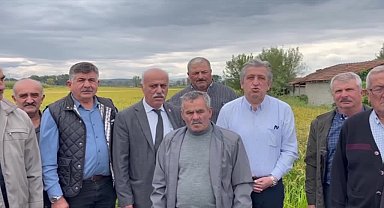 Murat Çan, çeltik üreticisini ziyaret etti: "Hükümet hala çeltik fiyatını açıklamadı"