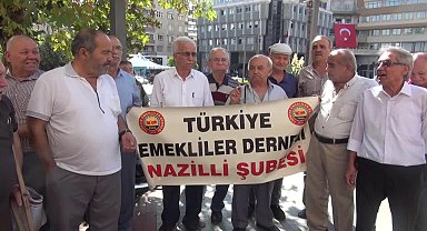 Nazilli'den seslenen Emekliler Derneği: "Geçinmek için köşe başlarında ayakkabı boyamakta, simit satmaktayız"