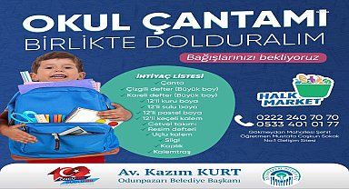 Odunpazarı Belediyesi'nden halk market aracılığı ile çocuklara kırtasiye yardımı çağrısı