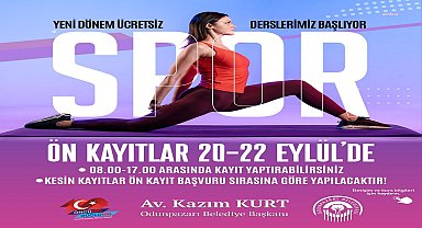 Odunpazarı belediyesi spor atölyeleri başlıyor