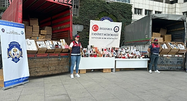 Piyasa değeri yaklaşık 40 milyon lira olan 26 bin şişe sahte parfüm ele geçirildi
