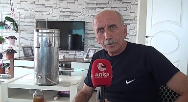 Sinop'ta yaşayan Hilmi Kuru, maliyetler artınca "balsavar" makinesi yaptı
