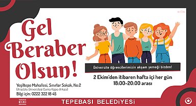 Tepebaşı Belediyesi'nden öğrencilere yemek desteği