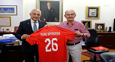 TFF Başkanı Büyükekşi'den Yılmaz Büyükerşen'e teşekkür ziyareti