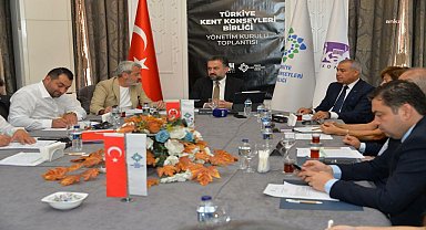 Türkiye Kent Konseyi Birliği Yönetim Kurulu Toplantısı, Ankara'da yapıldı