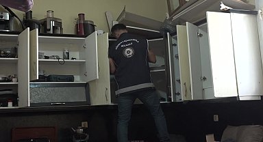 Yenişehir Belediyesi zabıtası bir iş yerinde 28 kaçak göçmen tespit etti