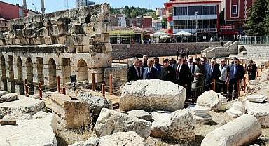 Yozgat'ta Unesco Dünya Miras Geçici Listesi'nde bulunan Roma Hamamı çevre düzenlemesi tamamlandı