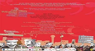 '15. Ethos Tiyatro Festivali' Çankaya'da başlıyor