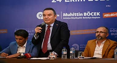 Antalya Büyükşehir Belediye Başkanı Böcek Döşemealtı'nda 