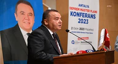 Antalya Büyükşehir'den Antalya Deprem Master Planı konferansı