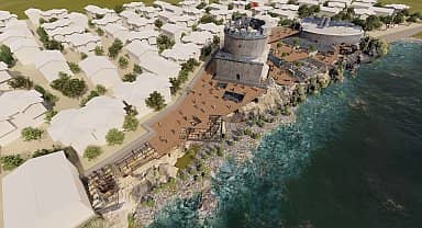 Antalya Büyükşehir'den Hıdırlık Kulesi çevresine seyir terası projesi