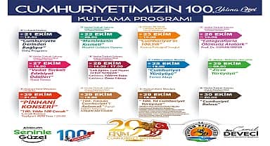 Atakum'da Cumhuriyet'in 100. Yılına özel program