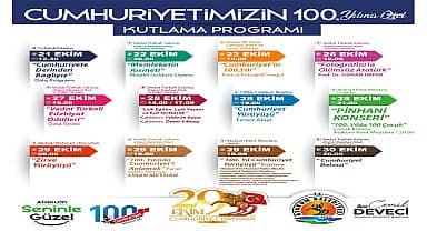 Atakum'da Cumhuriyet'in 100. Yılına özel program