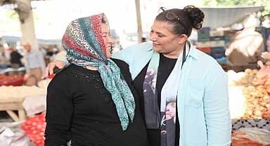 Aydın Büyükşehir Belediye Başkanı Çerçioğlu Sultanhisar Pazarı'nı ziyaret etti