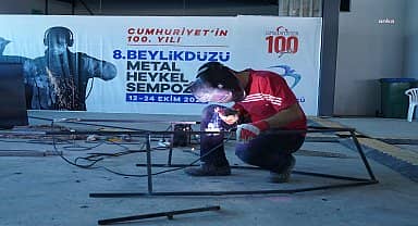 Beylikdüzü'nde Cumhuriyet'in 100.yılı etkinlikleri heykel sempozyumu ile başladı
