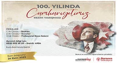 Bornova Belediyesi'nden 100. Yıla özel resim yarışması