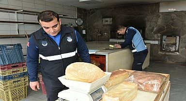 Bozüyük Belediyesi zabıta ekiplerinden fırınlara denetim