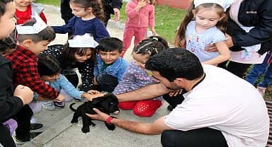Çerkezköy Belediyesi, 4 Ekim Dünya Hayvan Hakları Koruma Günü'nde ilkokul ve ortaokul öğrencilerini Geçici Hayvan Bakım ve Rehabilitasyon Merkezi'nde ağırladı