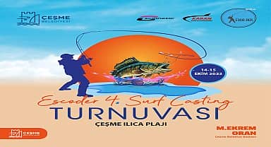 Çeşme'de 4. Surfcasting Balık Turnuvası başlıyor
